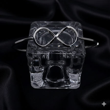 Bracelete Símbolo Infinito Prata Fina