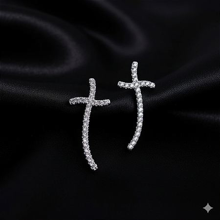 Brinco Cruz Cravejado