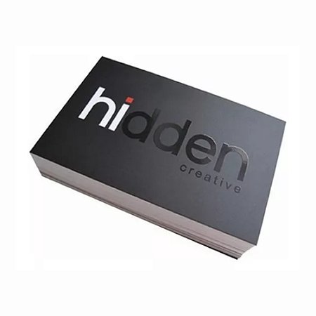 Cartão de Visita em Couchê Laminado Fosco com Verniz Localizado