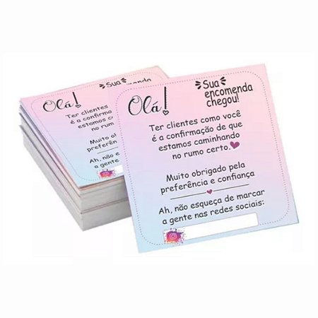 Cartão De Agradecimento