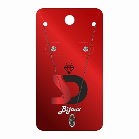Tags Para Joias Personalizada 1 Par de Brinco e Colar