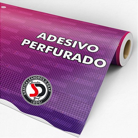 Adesivo Perfurado 1M²