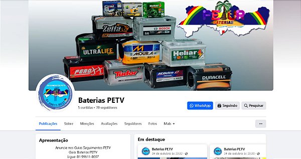 Seg. Baterias PETV