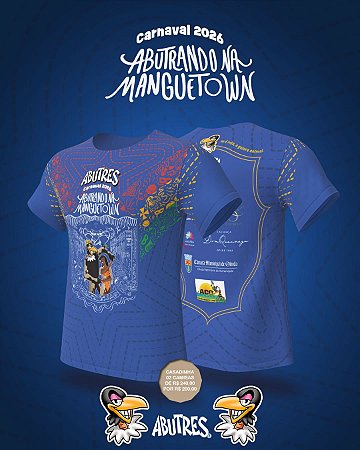 Casadinha 02 Camisas do Bloco dos Abutres Carnaval 2026