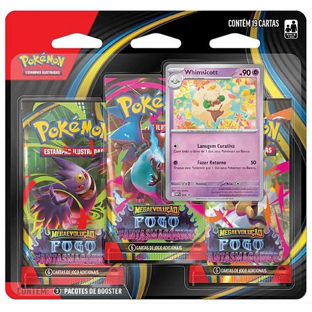 Blister Triplo Fogo Fantasmagórico Pokemon TCG