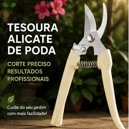 Tesoura Alicate Poda Jardim Galhos Folhas E Plantas