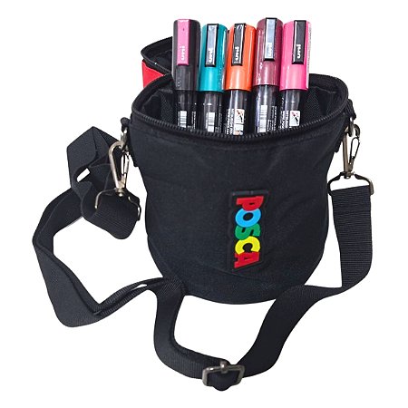 5 Cores Caneta Artística Uni Posca Pc 5m com Estojo Posca