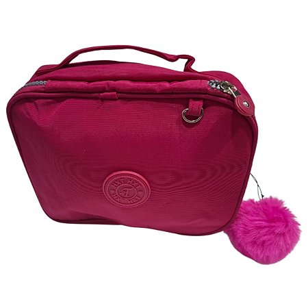 Estojo Box Grande Organizador Escolar Divisórias Alça