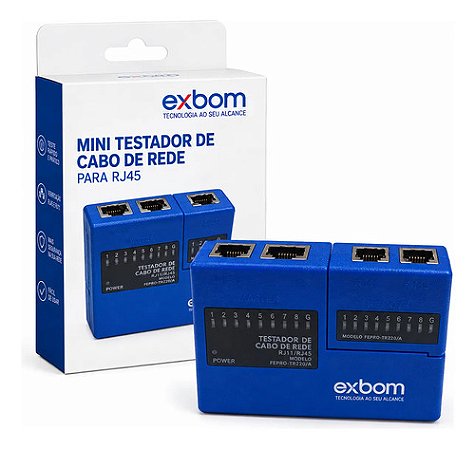 Testador Cabo De Rede Rj45 Rj11 Detector De Falhas