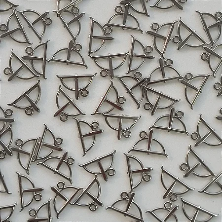 Pingente Orixa Oxossi Arco E Flecha Níquel