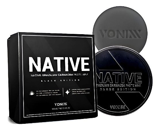 Cera Vonixx Native Black Carnaúba Preta Cristalizadora