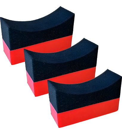 Kit C/3 Aplicador Pneu Pretinho Espuma P/ Pneu Curvado Sigma