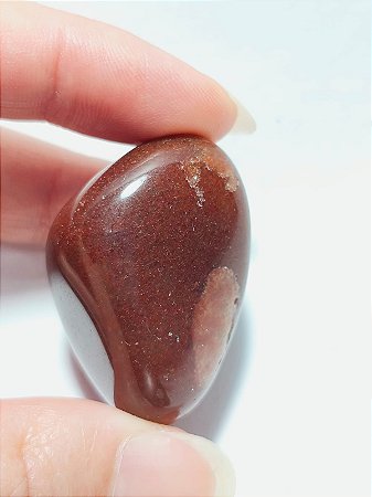 Quartzo Vermelho Rolado - Cristal do Coração - Emoções, Superação de Traumas, Questões familiares