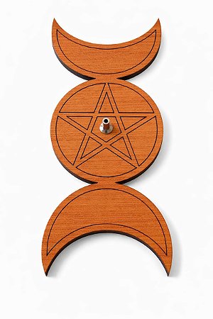 Incensário Triluna – Símbolo da Deusa e dos Ciclos da Vida