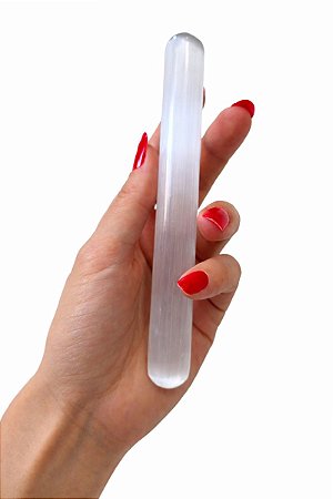 Bastão de Selenita – Limpeza, Proteção, Elevação Espiritual e Alinhamento dos chakras