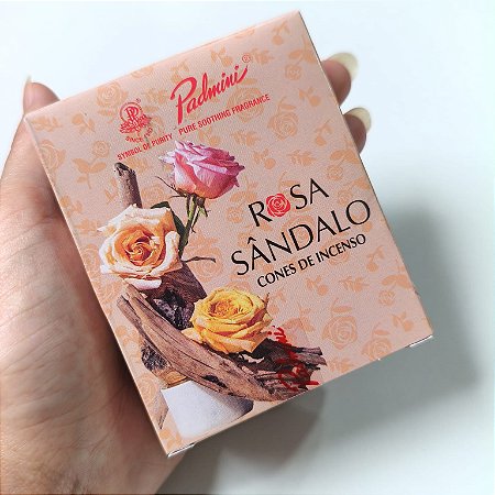 Incenso Cones Padmini - Rosa Sândalo