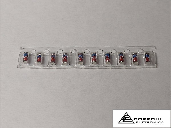 ZMM5V6A - DÍODO ZENER SMD ZMM5V6A 5% 0,400mW MINI-MELF (KIT COM 10 PEÇAS)