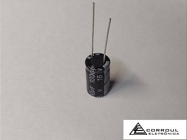 CAPACITOR ELETROLÍTICO 1000uF X 16V 105ºC RADIAL