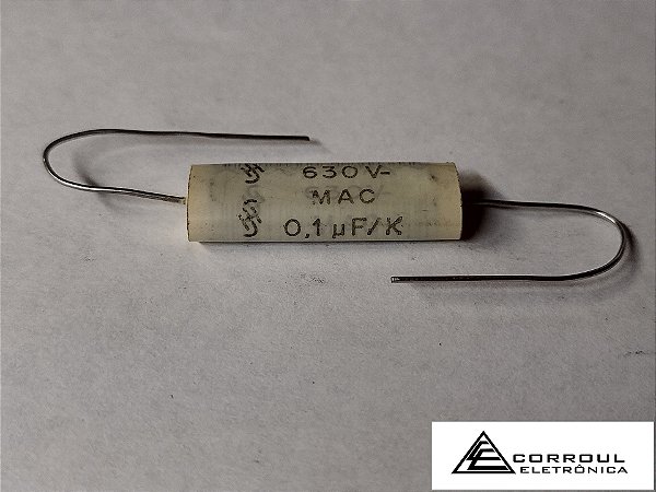 CAPACITOR DE POLIESTER 100nF X 630V - MAC-FITA SIEMENS