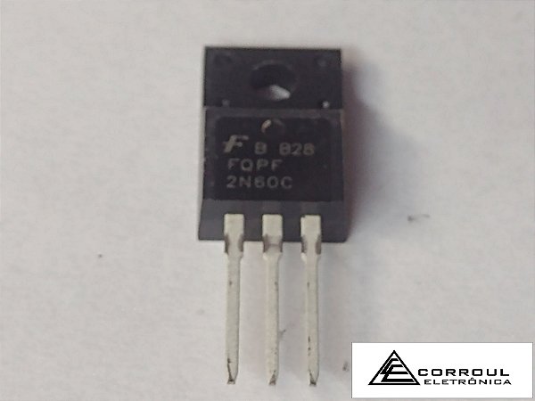 FQPF2N60C - TRANSISTOR FQPF2N60C - FAICHILD - CANAL N - 600V - 2A - 23W - TO220F