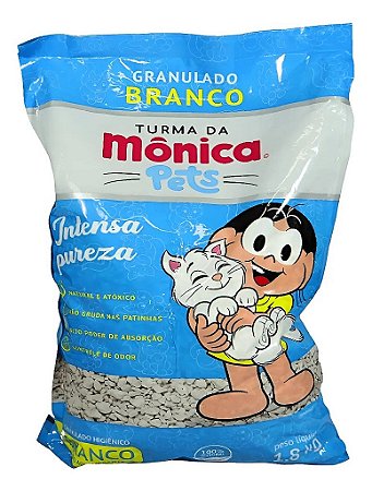Granulado Sanitário Diatomita Turma Da Mônica Pets 1,8kg