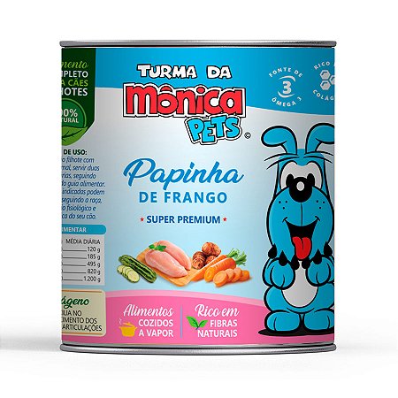Ração Úmida Turma da Mônica Pets Papinha de Frango para Cães 280 g