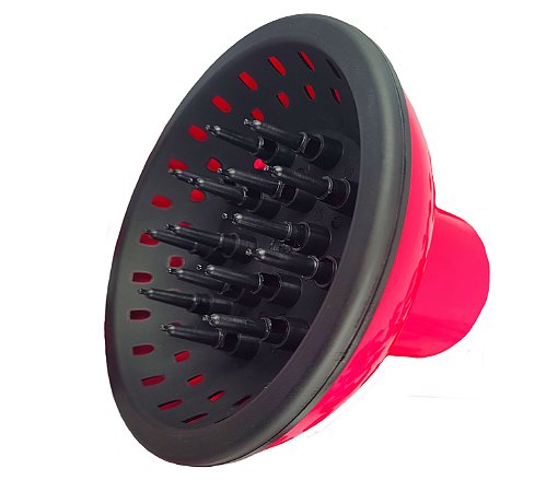 Difusor De Cachos Para Secador De Cabelo Universal Melory Rosa