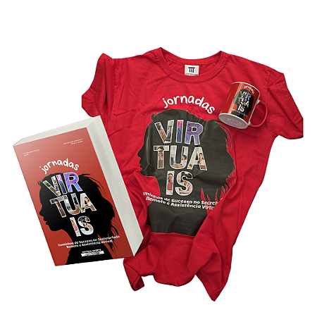Kit Oficial – Jornadas Virtuais (Livro + Camiseta + Caneca)