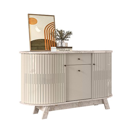 BUFFET MONZA CALACATA/OFF WHITE