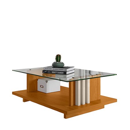 MESA DE CENTRO FRIZZ CINAMOMO/OFF WHITE