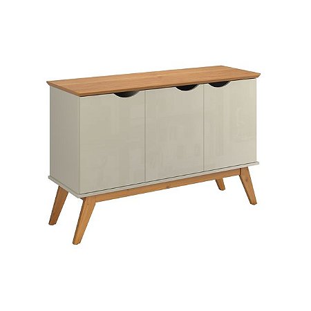 BUFFET 3 PORTAS PRISM OFF WHITE/CINAMOMO