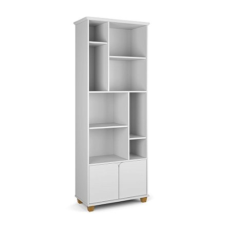 Livreiro Taurus / Branco Acetinado