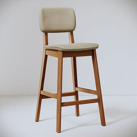 Conjunto 2 Banquetas Classic Linho ouro