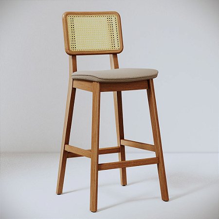 Conjunto 2 Banquetas Classic TELA Boucle Areia