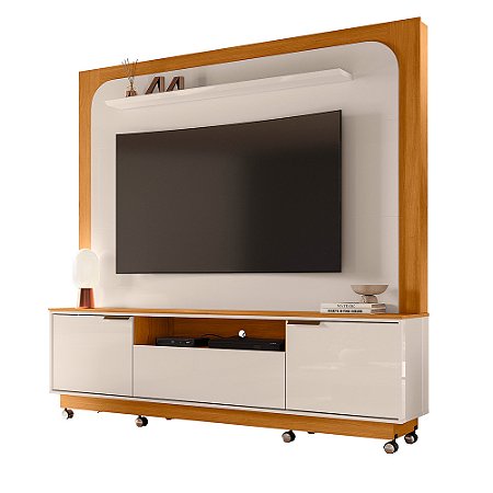 Home Theater Nilo 2.0 Cinamomo /Off White c/ Rodízios