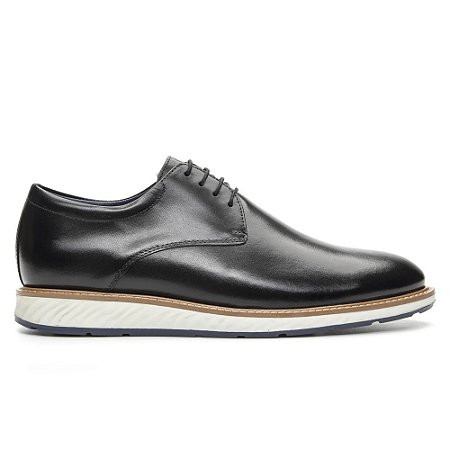 Sapato Casual Masculino Derby Comfort Preto
