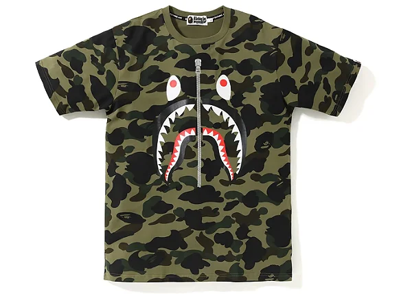 BAPE 1st CAMISETA - Camo PONR Shark Tee