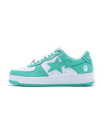 A BATHING APE BAPE STA " White Green "