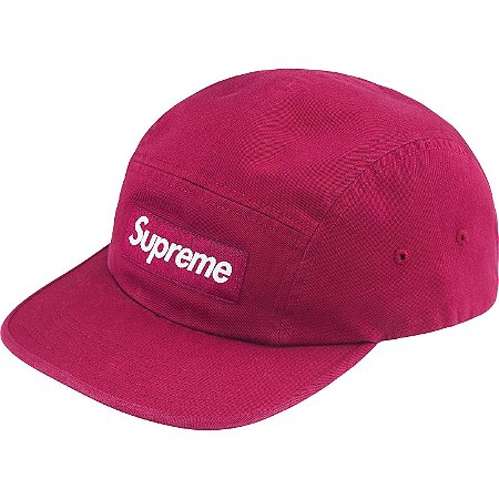 SUPREME - Boné WASHED CHINO TWILL CAMP CAP " Cranberry "