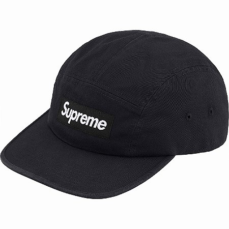 SUPREME - Boné WASHED CHINO TWILL CAMP CAP " Black "