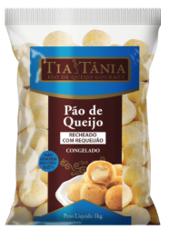Pão de Queijo Recheado Com Requeijão Tia Tania 1kg