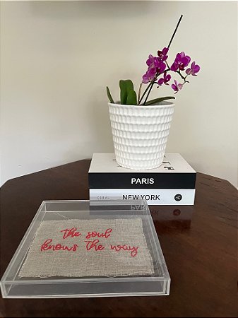 Cachepot em Ceramica Branca