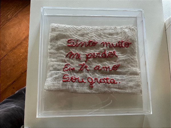 Caixa Acrilico Hoponopono laranja