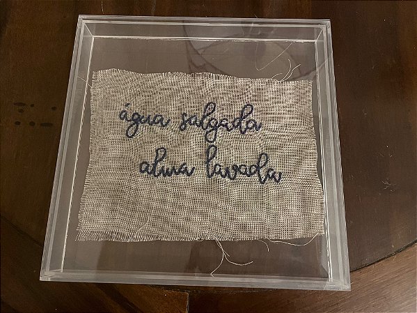 Caixa Acrilico Agua Salgada Alma Lavada
