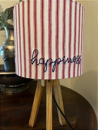 Abajur com cúpula p Listrada Frases