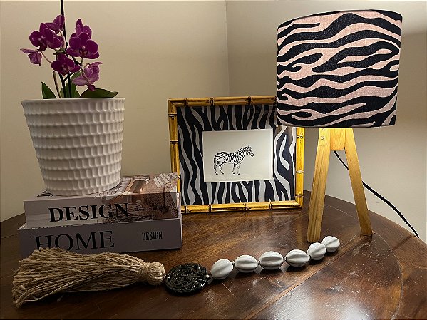 Abajur Cúpula P Zebra