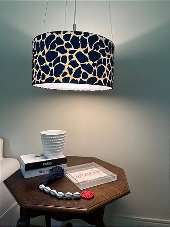 Abajur Pendente Girafa Azul
