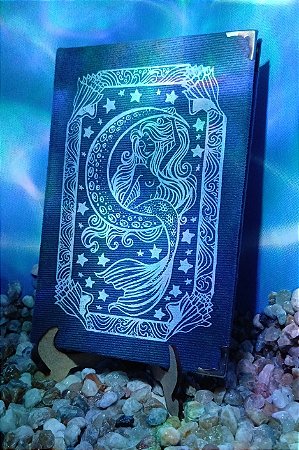 Caderno A5 de suede azul