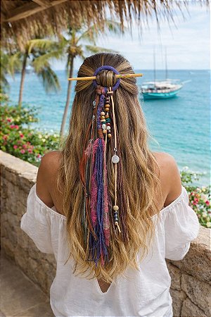 Dreads/adorno para cabelos Jasmin