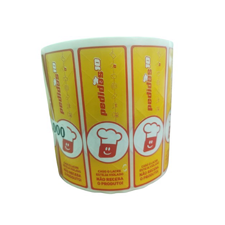 Caixa de Etiqueta Lacre Personalizada – Pedidos10 (48 Rolos)